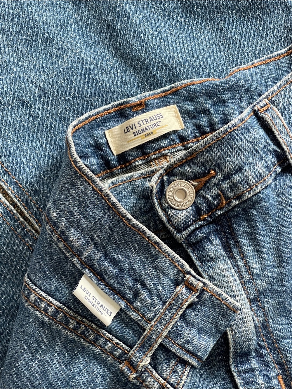 418. Levi Strauss Signature Gold Label Cargo Denim Skirt | W26 | 14/27.5 - Picture 4 of 7